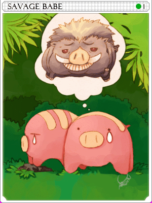 Savage Babe Card
