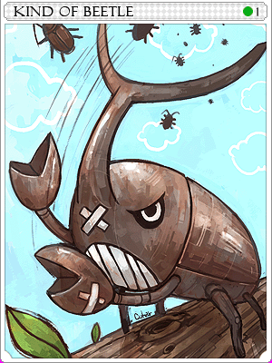 Beetle King Card
